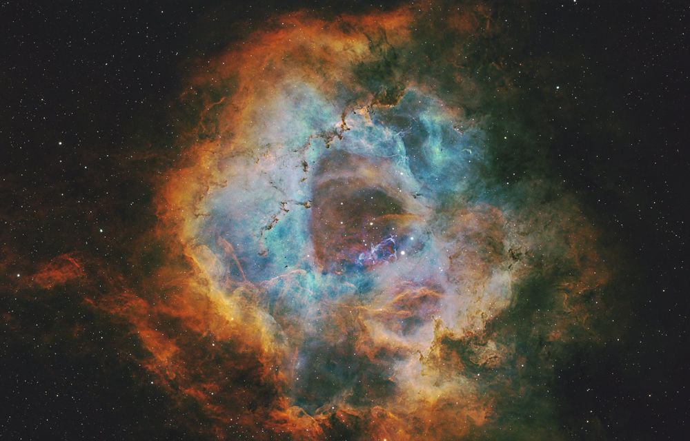 Rosette Nebula (NGC 2237), SHO