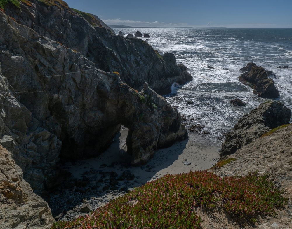 Sea arch at Bodega Head, California