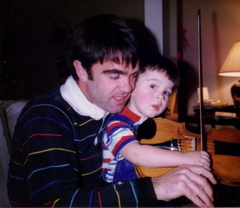 An early violin lesson
